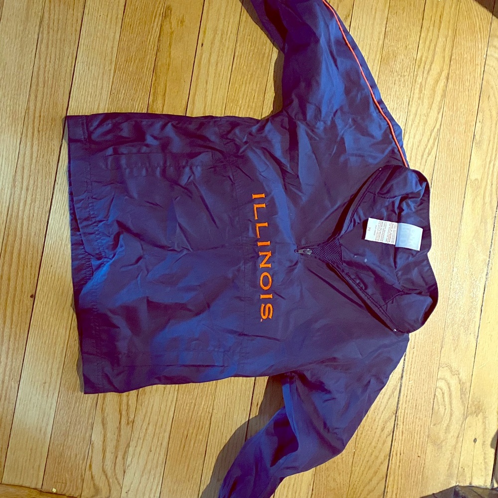 Illinois Fighting Illini kids windbreaker size 4-5